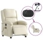 vidaXL Massagesessel Elektrisch Creme Kunstleder vidaXL Massagesessel Elektrisch Creme Kunstleder