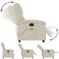 vidaXL Massagesessel Elektrisch Creme Kunstleder vidaXL Massagesessel Elektrisch Creme Kunstleder