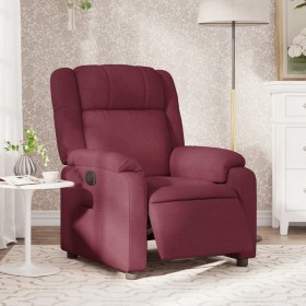 vidaXL Relaxsessel Elektrisch Weinrot Stoff