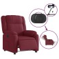 vidaXL Relaxsessel Elektrisch Weinrot Stoff vidaXL Relaxsessel Elektrisch Weinrot Stoff