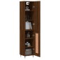 Highboard Braun Eichen-Optik 34,5x34x180 cm Holzwerkstoff Highboard Braun Eichen-Optik 34,5x34x180 cm Holzwerkstoff