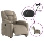 vidaXL Massagesessel Elektrisch Cappuccino-Braun Kunstleder vidaXL Massagesessel Elektrisch Cappuccino-Braun Kunstleder