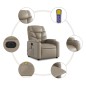 vidaXL Massagesessel Elektrisch Cappuccino-Braun Kunstleder vidaXL Massagesessel Elektrisch Cappuccino-Braun Kunstleder