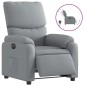 vidaXL Relaxsessel Elektrisch Hellgrau Stoff vidaXL Relaxsessel Elektrisch Hellgrau Stoff