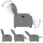 vidaXL Relaxsessel Elektrisch Hellgrau Stoff vidaXL Relaxsessel Elektrisch Hellgrau Stoff