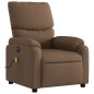 vidaXL Massagesessel Elektrisch Braun Stoff vidaXL Massagesessel Elektrisch Braun Stoff