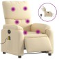 vidaXL Massagesessel Elektrisch Creme Stoff vidaXL Massagesessel Elektrisch Creme Stoff