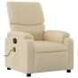 vidaXL Massagesessel Elektrisch Creme Stoff vidaXL Massagesessel Elektrisch Creme Stoff