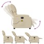 vidaXL Massagesessel Elektrisch Creme Stoff vidaXL Massagesessel Elektrisch Creme Stoff