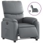vidaXL Relaxsessel Elektrisch Grau Kunstleder vidaXL Relaxsessel Elektrisch Grau Kunstleder