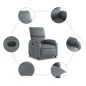 vidaXL Relaxsessel Elektrisch Grau Kunstleder vidaXL Relaxsessel Elektrisch Grau Kunstleder