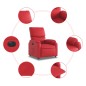 vidaXL Relaxsessel Elektrisch Rot Kunstleder vidaXL Relaxsessel Elektrisch Rot Kunstleder