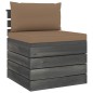 Garten-Paletten-Mittelsofa mit Kissen Kiefernholz Garten-Paletten-Mittelsofa mit Kissen Kiefernholz