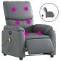 vidaXL Massagesessel Elektrisch Grau Kunstleder vidaXL Massagesessel Elektrisch Grau Kunstleder