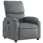 vidaXL Massagesessel Elektrisch Grau Kunstleder vidaXL Massagesessel Elektrisch Grau Kunstleder