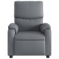 vidaXL Massagesessel Elektrisch Grau Kunstleder vidaXL Massagesessel Elektrisch Grau Kunstleder