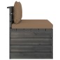 Garten-Paletten-Mittelsofa mit Kissen Kiefernholz Garten-Paletten-Mittelsofa mit Kissen Kiefernholz
