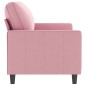 vidaXL 2-Sitzer-Sofa Rosa 140 cm Samt vidaXL 2-Sitzer-Sofa Rosa 140 cm Samt
