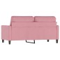 vidaXL 2-Sitzer-Sofa Rosa 140 cm Samt vidaXL 2-Sitzer-Sofa Rosa 140 cm Samt