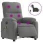 vidaXL Massagesessel Elektrisch Dunkelgrau Mikrofasergewebe vidaXL Massagesessel Elektrisch Dunkelgrau Mikrofasergewebe