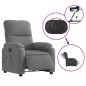 vidaXL Massagesessel Elektrisch Dunkelgrau Mikrofasergewebe vidaXL Massagesessel Elektrisch Dunkelgrau Mikrofasergewebe