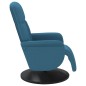 vidaXL Relaxsessel mit Fußteil Blau Samt vidaXL Relaxsessel mit Fußteil Blau Samt