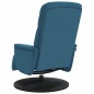 vidaXL Relaxsessel mit Fußteil Blau Samt vidaXL Relaxsessel mit Fußteil Blau Samt