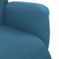 vidaXL Relaxsessel mit Fußteil Blau Samt vidaXL Relaxsessel mit Fußteil Blau Samt