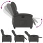 vidaXL Relaxsessel Elektrisch Grau Echtleder vidaXL Relaxsessel Elektrisch Grau Echtleder