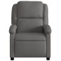 vidaXL Relaxsessel Elektrisch Grau Echtleder vidaXL Relaxsessel Elektrisch Grau Echtleder