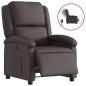 vidaXL Relaxsessel Elektrisch Dunkelbraun Echtleder vidaXL Relaxsessel Elektrisch Dunkelbraun Echtleder