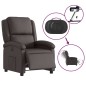 vidaXL Relaxsessel Elektrisch Dunkelbraun Echtleder vidaXL Relaxsessel Elektrisch Dunkelbraun Echtleder