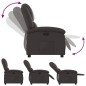 vidaXL Relaxsessel Elektrisch Dunkelbraun Echtleder vidaXL Relaxsessel Elektrisch Dunkelbraun Echtleder