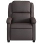 vidaXL Relaxsessel Elektrisch Dunkelbraun Echtleder vidaXL Relaxsessel Elektrisch Dunkelbraun Echtleder