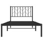 vidaXL Bettgestell mit Kopfteil Metall Schwarz 90x200 cm vidaXL Bettgestell mit Kopfteil Metall Schwarz 90x200 cm