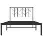 vidaXL Bettgestell mit Kopfteil Metall Schwarz 100x200 cm vidaXL Bettgestell mit Kopfteil Metall Schwarz 100x200 cm
