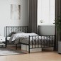 vidaXL Bettgestell mit Kopf- und Fußteil Metall Schwarz 107x203 cm vidaXL Bettgestell mit Kopf- und Fußteil Metall Schwarz 107x203 cm