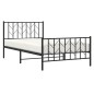 vidaXL Bettgestell mit Kopf- und Fußteil Metall Schwarz 107x203 cm vidaXL Bettgestell mit Kopf- und Fußteil Metall Schwarz 107x203 cm