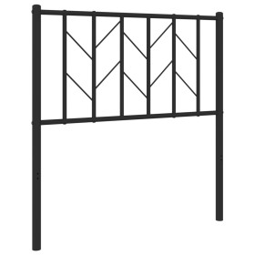 vidaXL Kopfteil Metall Schwarz 80 cm
