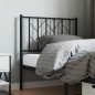 vidaXL Kopfteil Metall Schwarz 80 cm vidaXL Kopfteil Metall Schwarz 80 cm