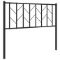 vidaXL Kopfteil Metall Schwarz 100 cm