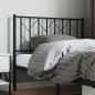 vidaXL Kopfteil Metall Schwarz 100 cm