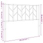 vidaXL Kopfteil Metall Schwarz 100 cm