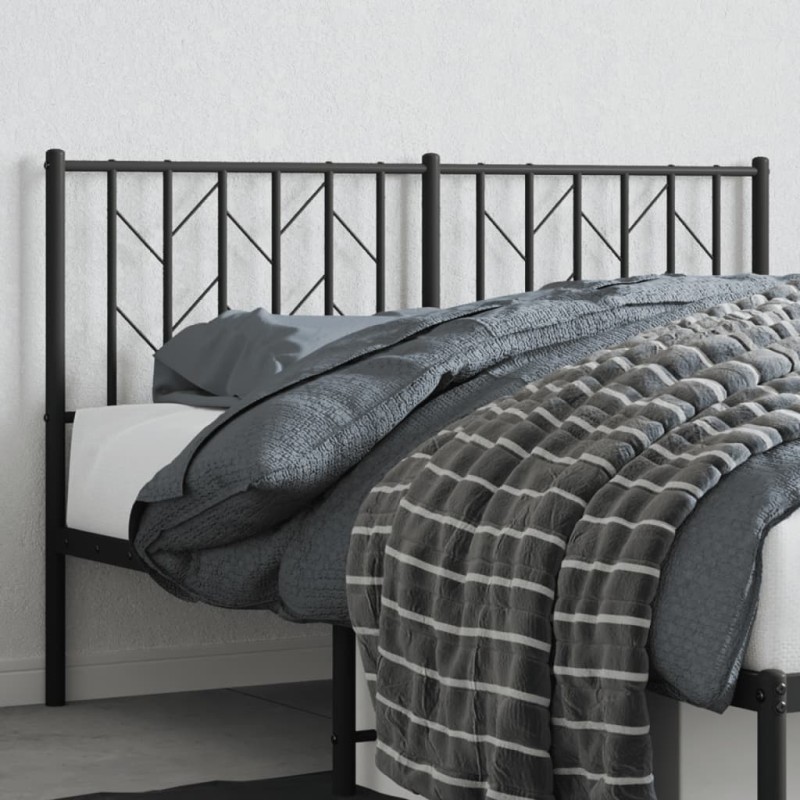 vidaXL Kopfteil Metall Schwarz 140 cm vidaXL Kopfteil Metall Schwarz 140 cm