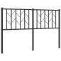 vidaXL Kopfteil Metall Schwarz 140 cm vidaXL Kopfteil Metall Schwarz 140 cm