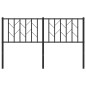 vidaXL Kopfteil Metall Schwarz 140 cm vidaXL Kopfteil Metall Schwarz 140 cm