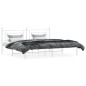 vidaXL Bettgestell mit Kopfteil Metall Weiß 200x200 cm vidaXL Bettgestell mit Kopfteil Metall Weiß 200x200 cm