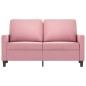 vidaXL 2-Sitzer-Sofa Rosa 120 cm Samt vidaXL 2-Sitzer-Sofa Rosa 120 cm Samt