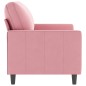vidaXL 2-Sitzer-Sofa Rosa 120 cm Samt vidaXL 2-Sitzer-Sofa Rosa 120 cm Samt