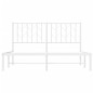 vidaXL Bettgestell mit Kopfteil Metall Weiß 135x190 cm vidaXL Bettgestell mit Kopfteil Metall Weiß 135x190 cm